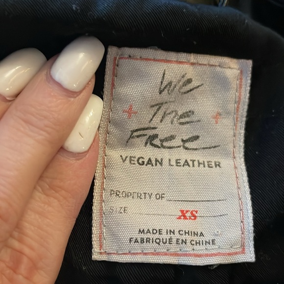Free People Dawn Vegan Faux Leather Jacket - Picture 13 of 16